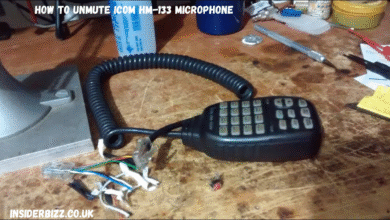 how to unmute icom hm-133 microphone