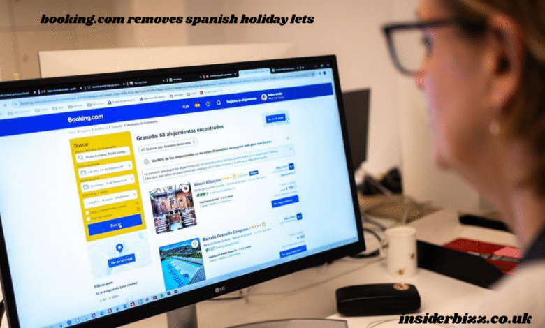 booking.com removes spanish holiday lets