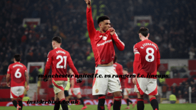 manchester united f.c. vs rangers f.c. lineups