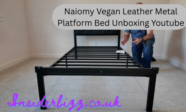 Naiomy Vegan Leather Metal Platform Bed Unboxing Youtube
