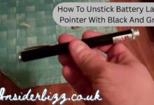 How to Unstick Battery Laser Pointer With Black And Gray