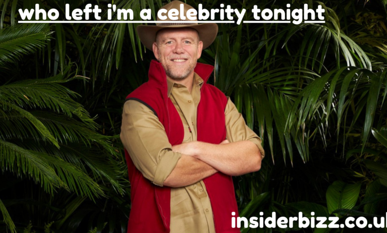 who left i'm a celebrity tonight